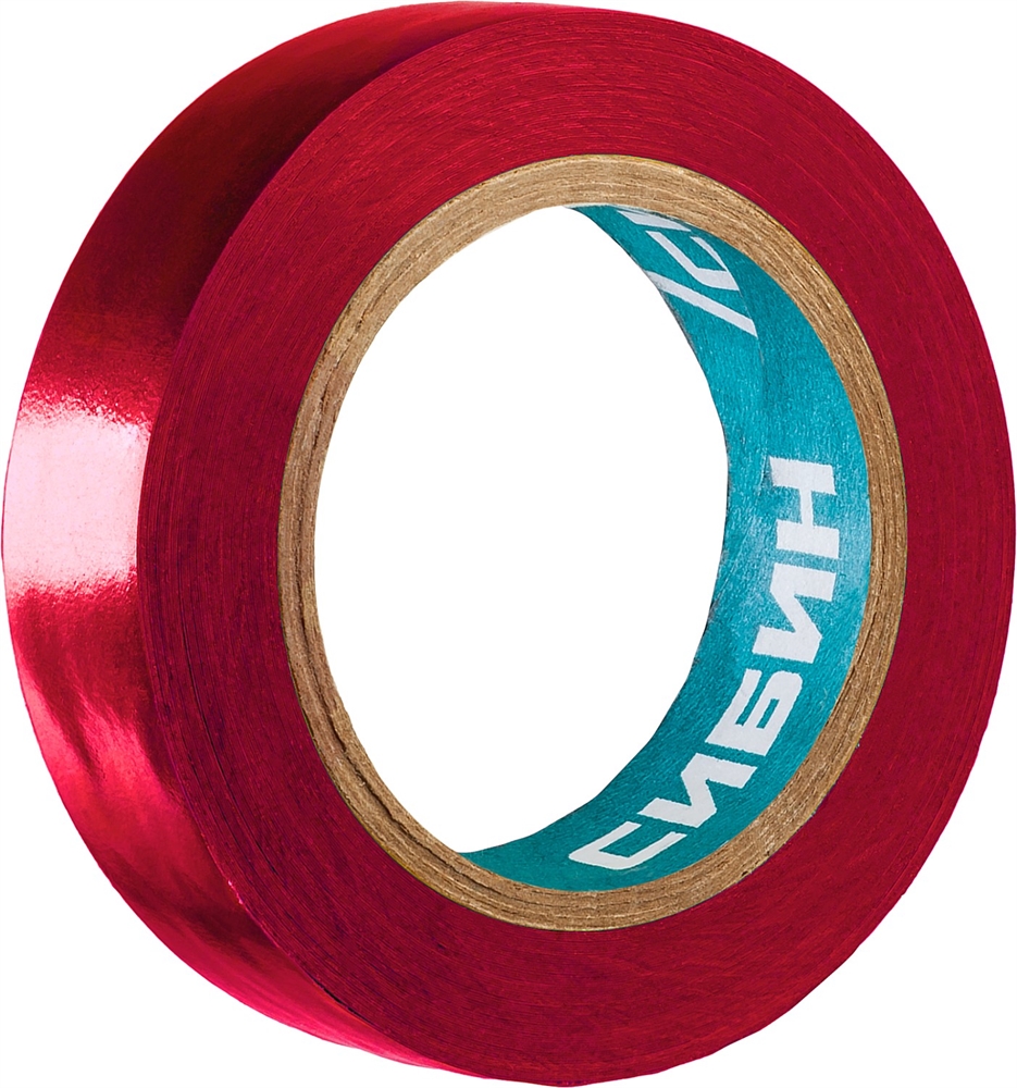 СИБИН  15 мм х 10 м, 5 000 В, красная, изолента ПВХ (1235-3) 1235-3