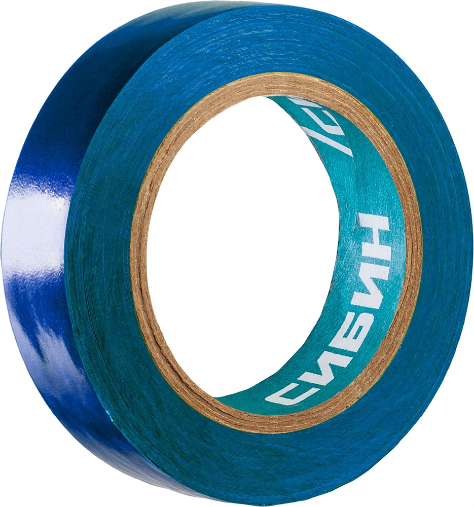 СИБИН  15 мм х 10 м, 5 000 В, синяя, изолента ПВХ (1235-7) 1235-7