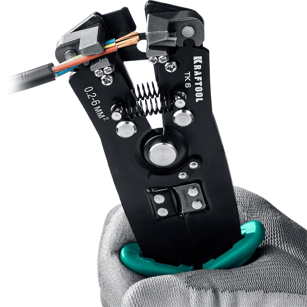 KRAFTOOL  TK-6, 0.2 - 6 мм2, автоматический стриппер (22635) 22635