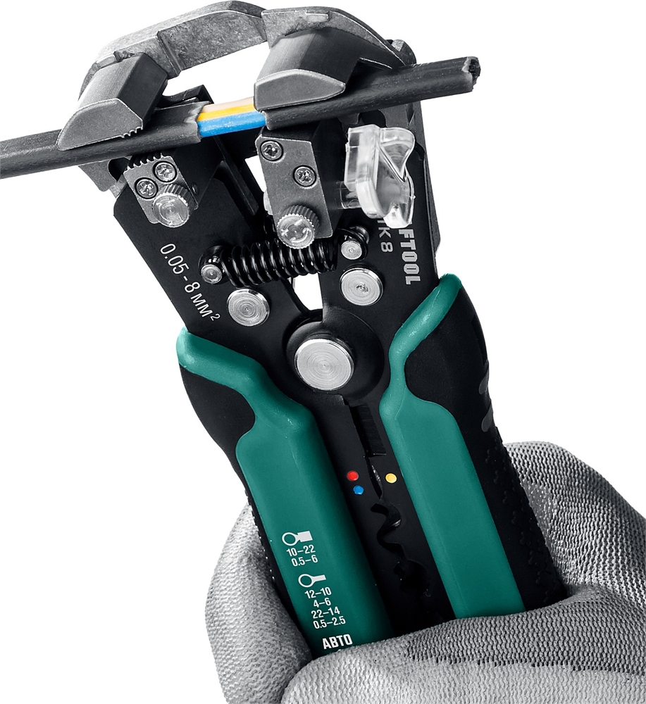 KRAFTOOL  TK-8, 0.05 - 8 мм2, автоматический стриппер (22637) 22637