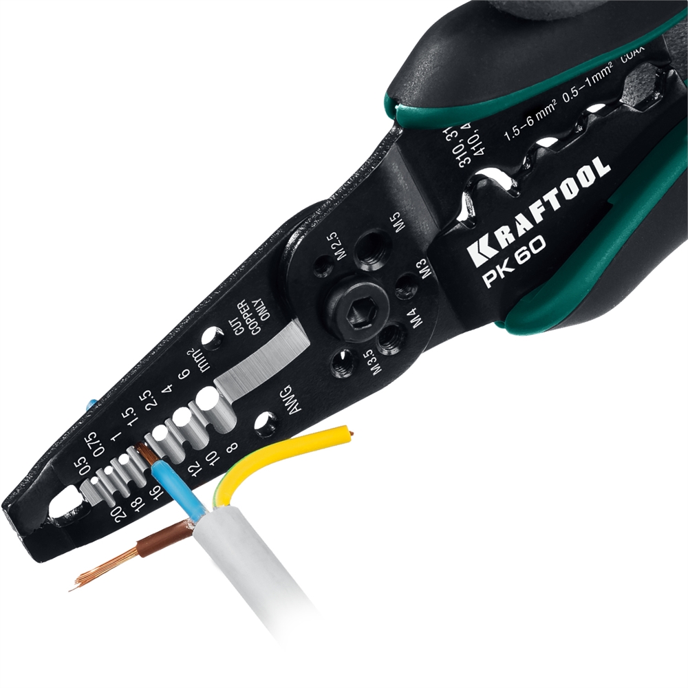 KRAFTOOL  PK-60, 0.5 - 6 мм2, многофункциональный стриппер (22658) 22658