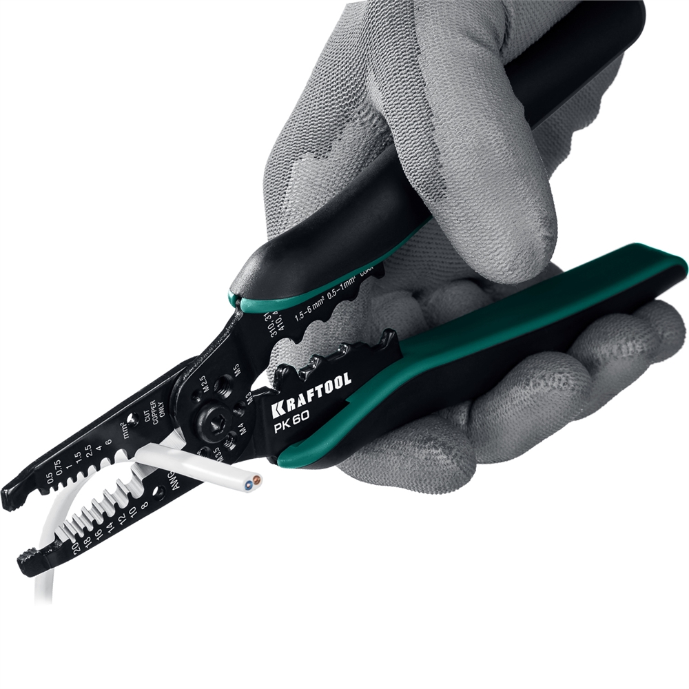 KRAFTOOL  PK-60, 0.5 - 6 мм2, многофункциональный стриппер (22658) 22658