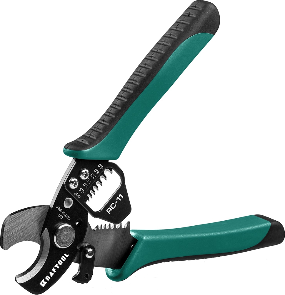 KRAFTOOL  RC-11, 2 в 1, кабельные ножницы (22696-2) 22696-2