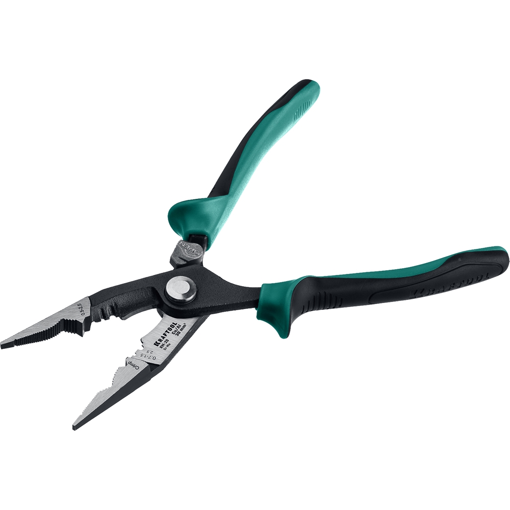 KRAFTOOL  KM-20, резка, d 15мм, зачистка 0.75 - 2.5 мм2, клещи многофункциональные (23336-20) 23336-20