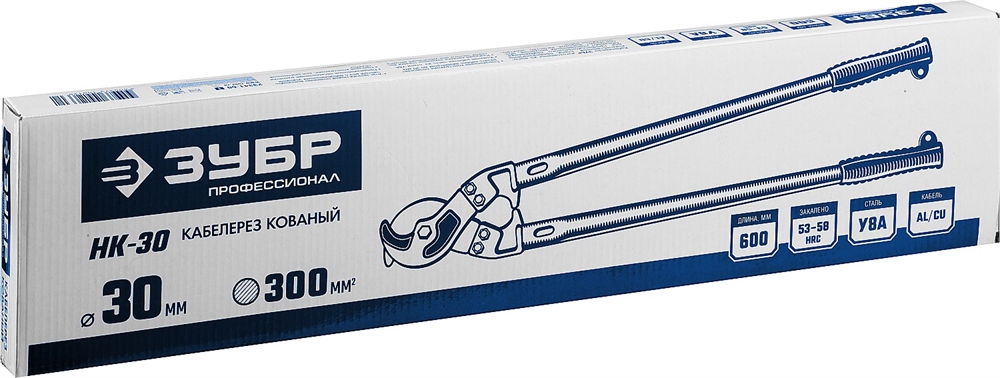 ЗУБР  НК-30, d 30 мм, 600 мм, кабелерез, Профессионал (23341-60_z01) 23341-60_z01