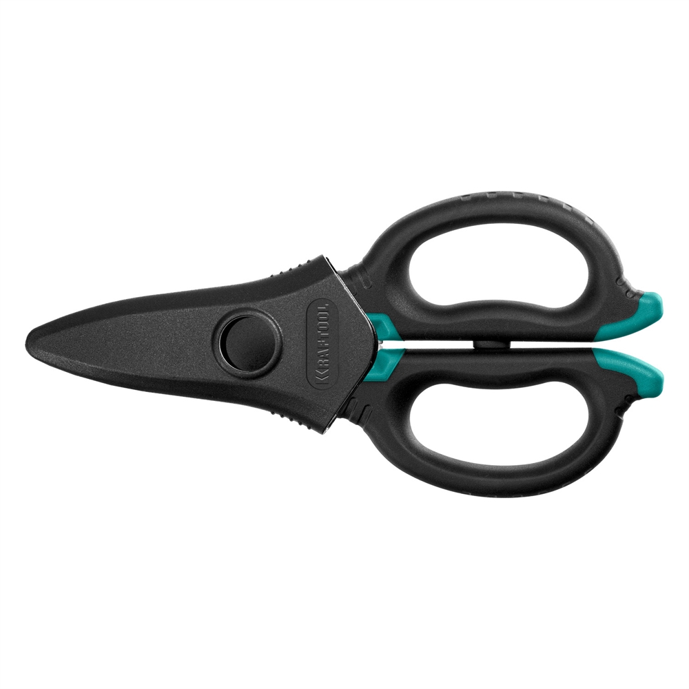 KRAFTOOL  ELECTRIC, 4 в 1, 160 мм, с чехлом, ножницы электрика (23356) 23356