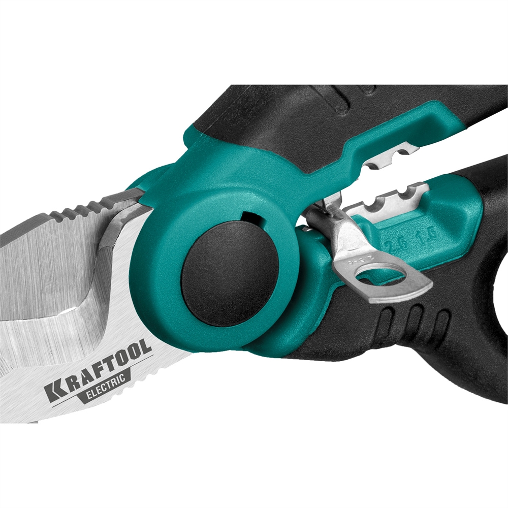 KRAFTOOL  ELECTRIC, 4 в 1, 160 мм, с чехлом, ножницы электрика (23356) 23356