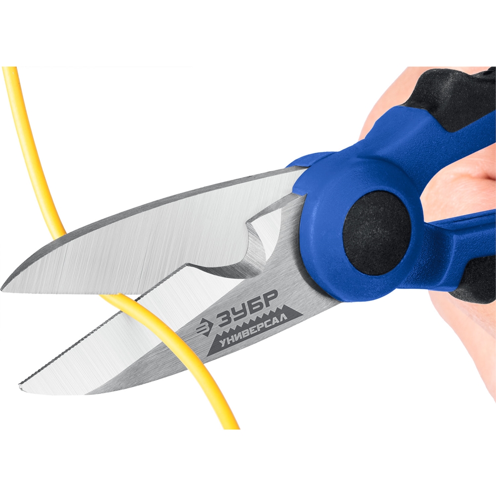 ЗУБР  Универсал, 145 мм, ножницы электрика универсальные, Профессионал (23357) 23357