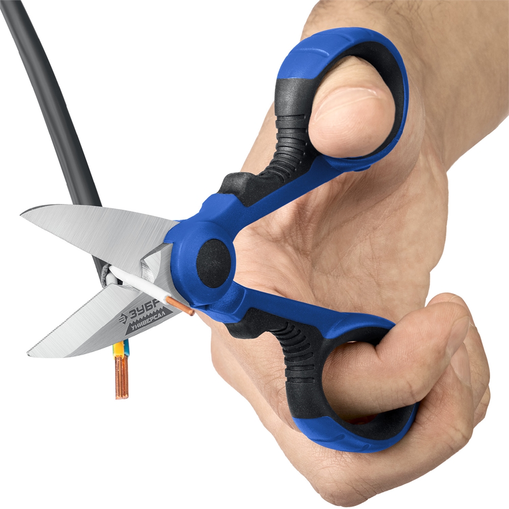 ЗУБР  Универсал, 145 мм, ножницы электрика универсальные, Профессионал (23357) 23357