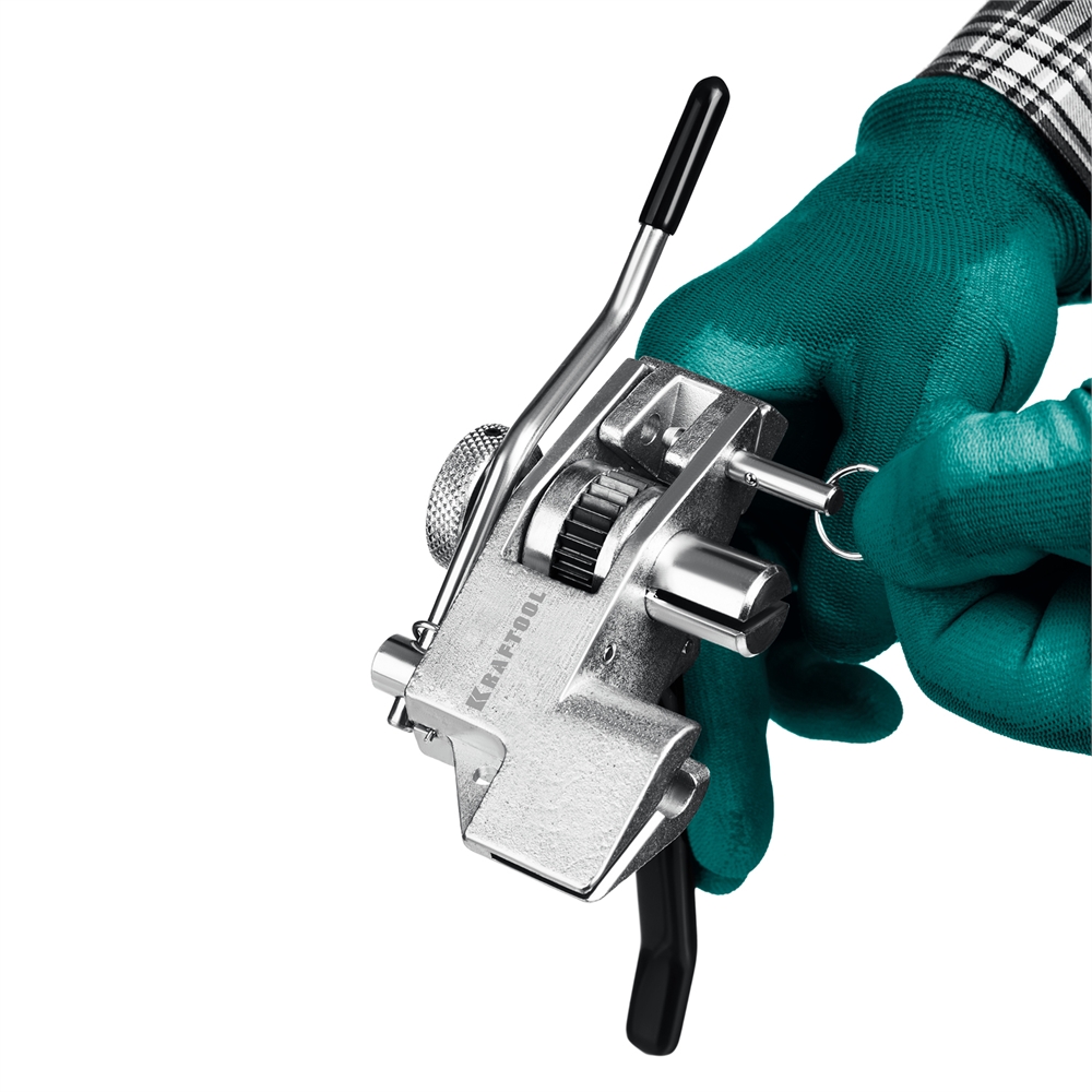 KRAFTOOL  Transformer BT-20, 2 в 1, инструмент для натяжения и резки стальной монтажной ленты (22620) 22620