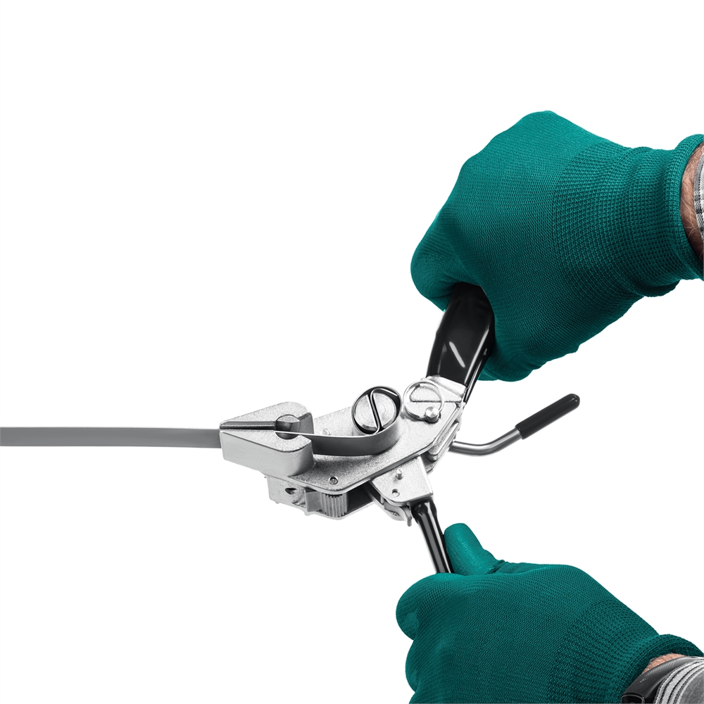 KRAFTOOL  Transformer BT-20, 2 в 1, инструмент для натяжения и резки стальной монтажной ленты (22620) 22620