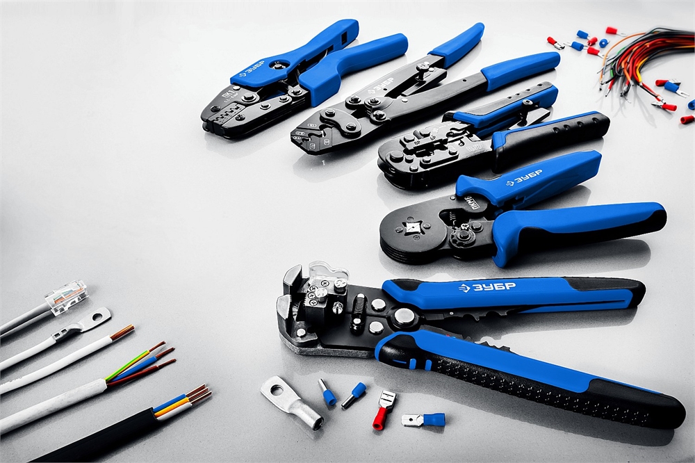 ЗУБР  RJ7, (RJ45, RJ11, RJ12), 203 мм, универсальный кримпер, Профессионал(22650) 22650