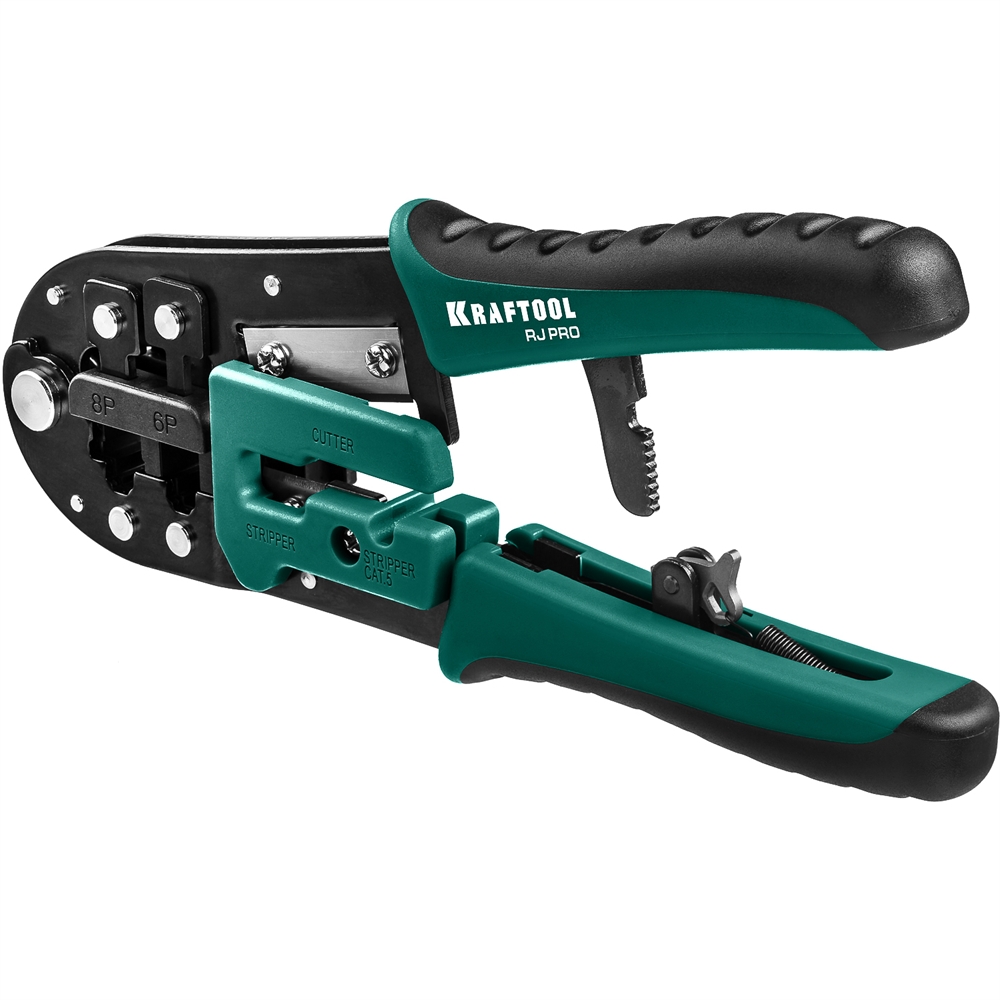 KRAFTOOL  RJ-Pro, (RJ45, RJ11,RJ12), универсальный кримпер (22698) 22698