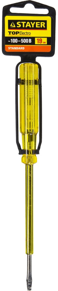 STAYER  TOPElectro, 100 - 500 В, 190 мм, электрический пробник (2570-19) 2570-19_z01