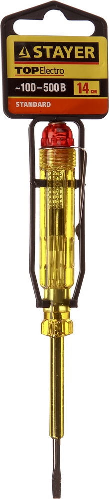 STAYER  TOPElectro, 100 - 500 В, 140 мм, электрический пробник (2571-14) 2571-14_z01