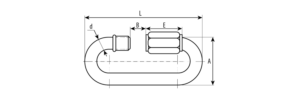 ЗУБР  8 мм, 1 шт, винтовой карабин с муфтой (304536-08) 304536-08
