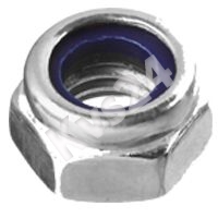 Гайка шестигранная с нейлоновым кольцом А4 кл. прочности 80 M 24 108057
