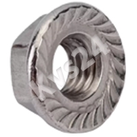 Гайка шестигранная с фланцем с насечками  А2 M 4 108064