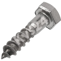 Шуруп с шестигранной головой, оцинкованный  8*60 DIN 571 kvs- 01236