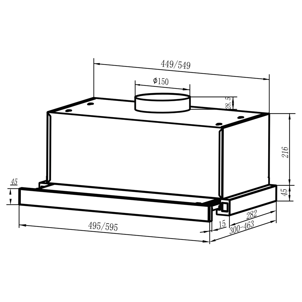 Кухонная вытяжка making Oasis everywhere VT-60WG oasis 925