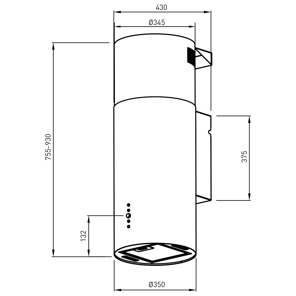Кухонная вытяжка making Oasis everywhere KR-50W oasis 1461
