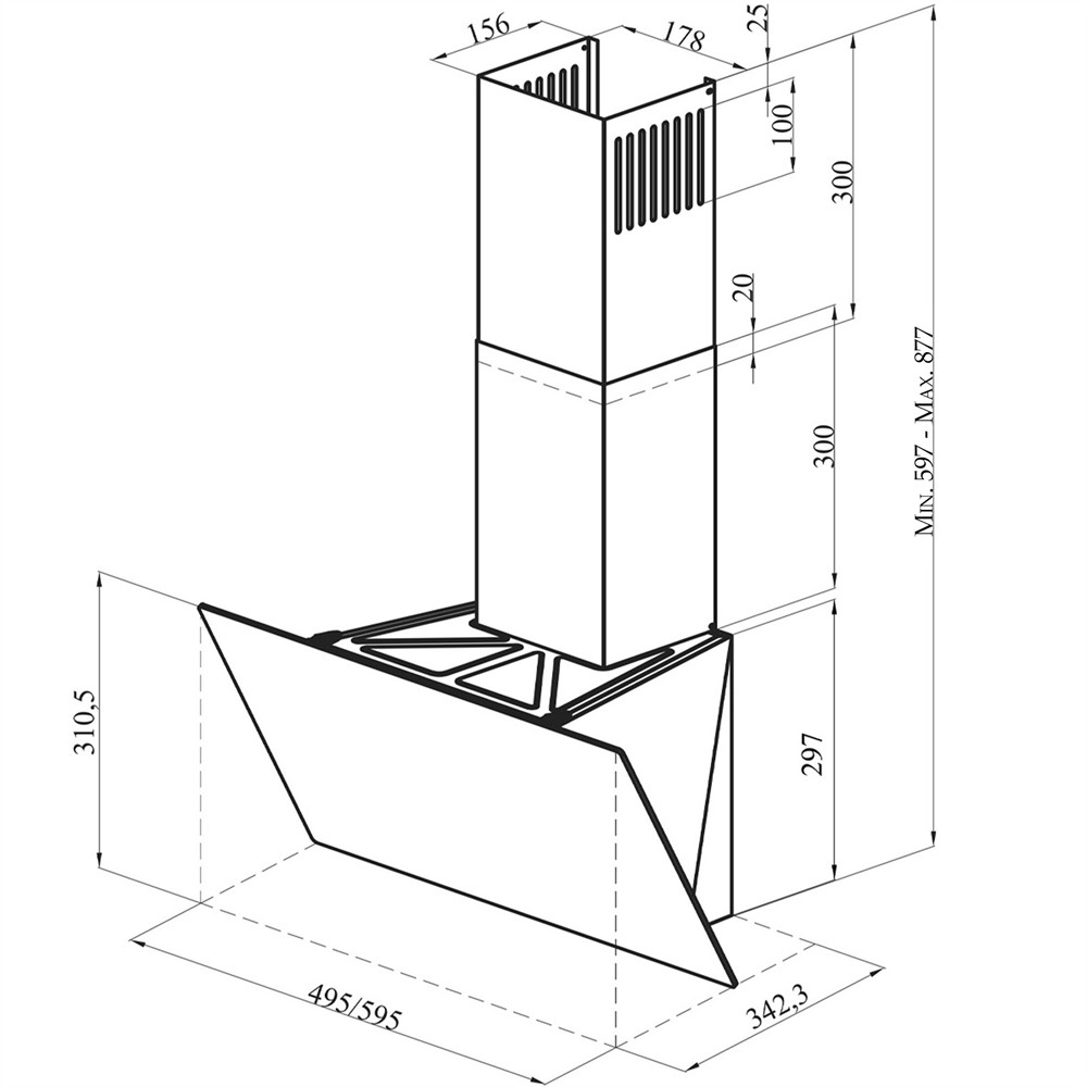 Кухонная вытяжка making Oasis everywhere NP-50W oasis 919