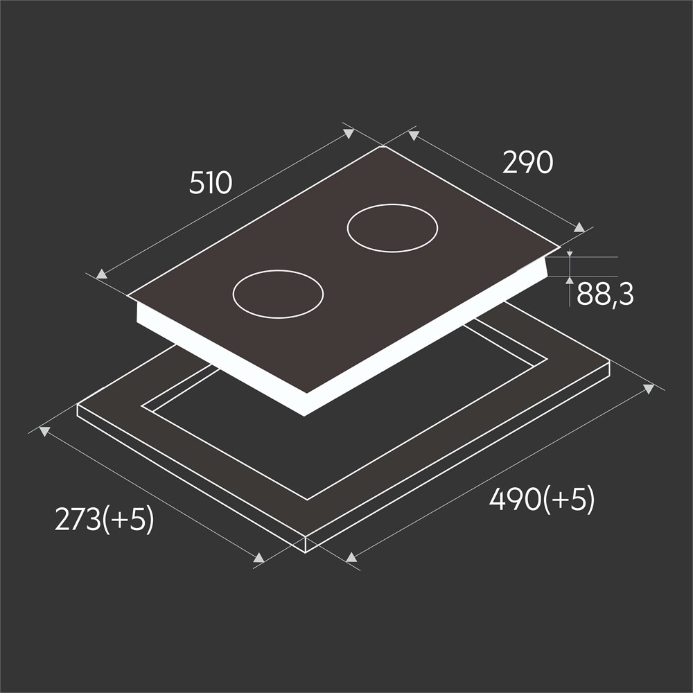 Встраиваемая варочная панель P-GWD oasis 1311