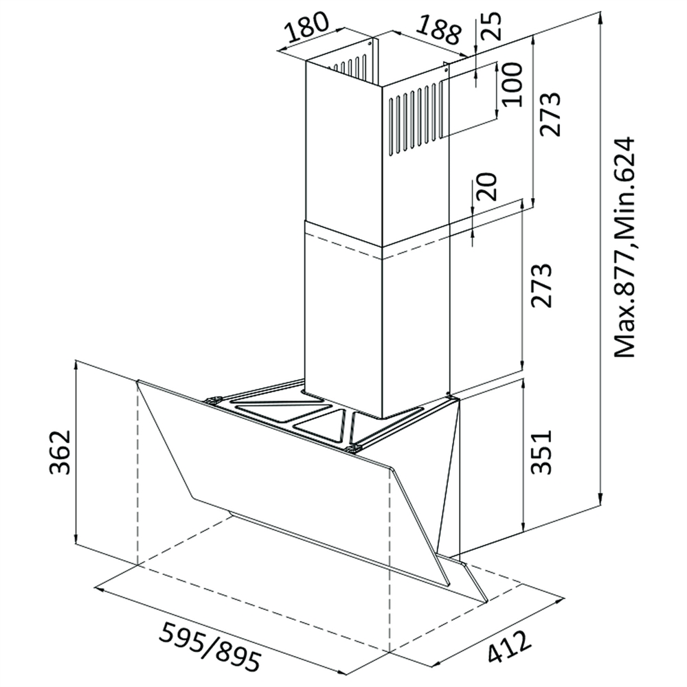 Кухонная вытяжка making Oasis everywhere NF-60W oasis 955