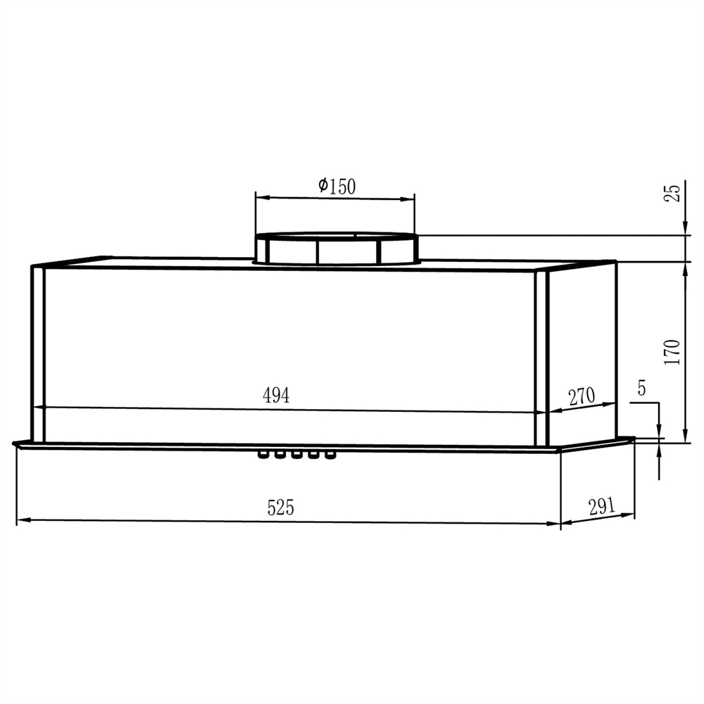 Кухонная вытяжка making Оasis everywhere VM-52W oasis 1127