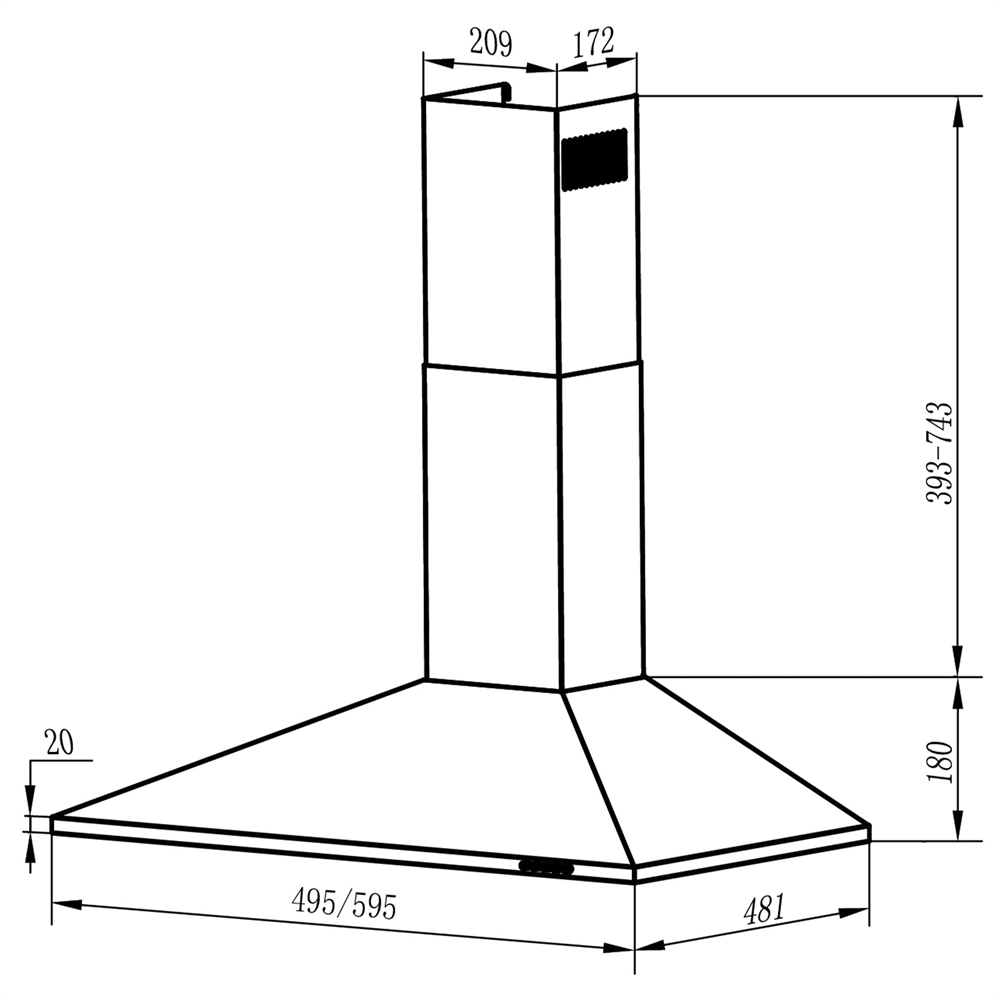 Кухонная вытяжка making Оasis everywhere KB-60B oasis 1134