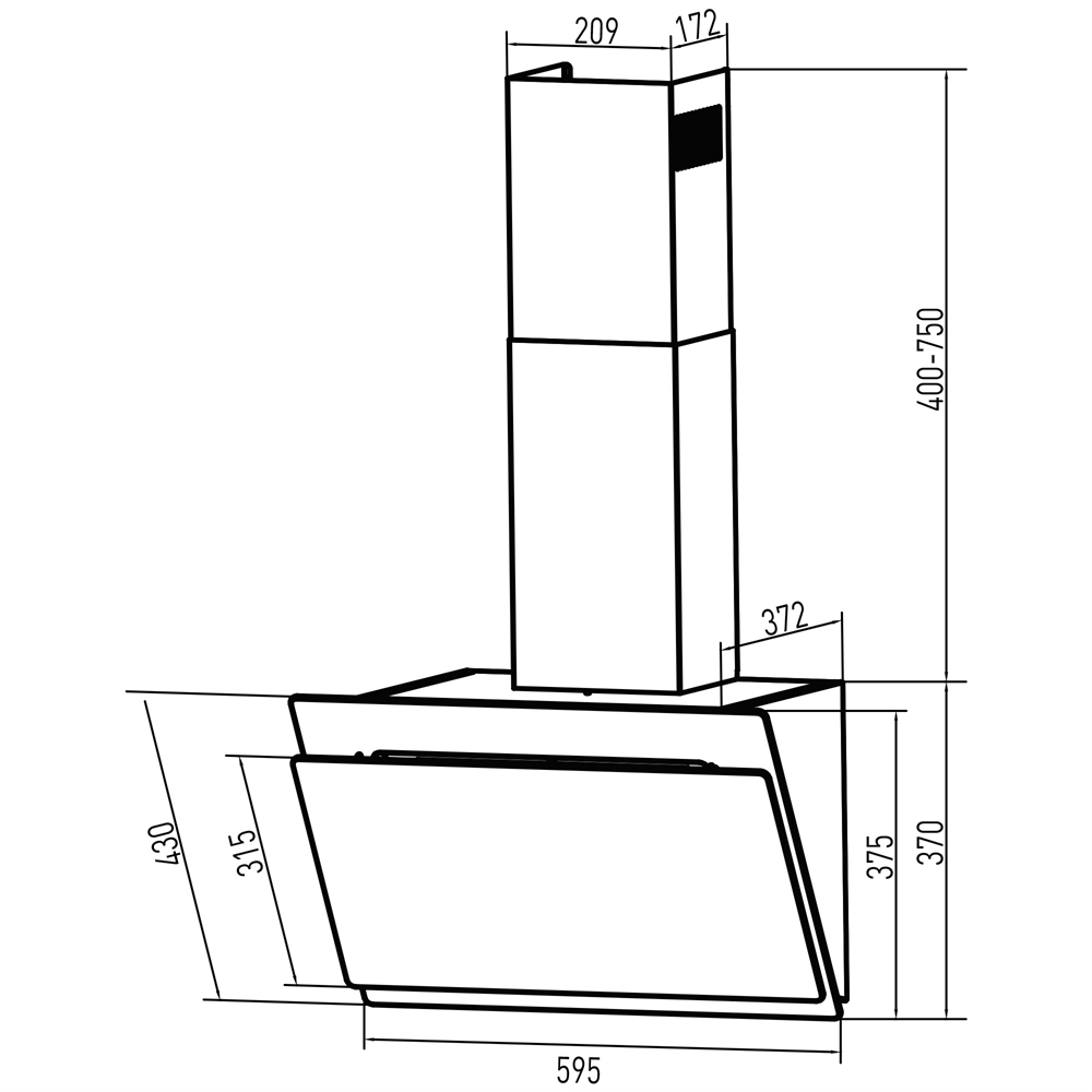 Кухонная вытяжка making Oasis everywhere NR-60W oasis 1467