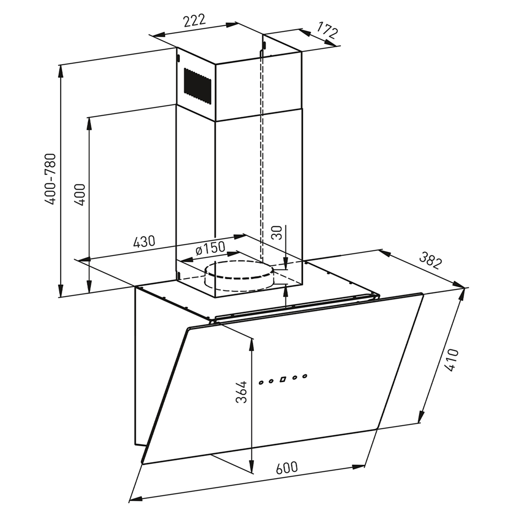 Кухонная вытяжка making Oasis everywhere NB-60I oasis 714