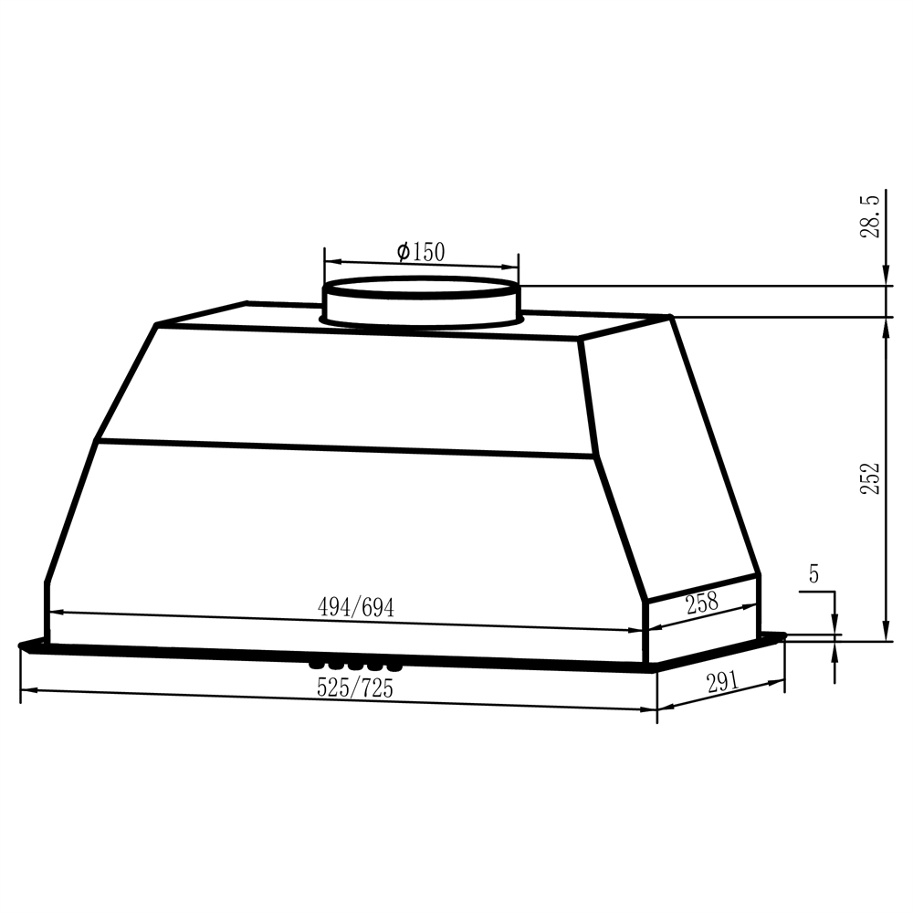 Кухонная вытяжка making Oasis everywhere UM-52S oasis 798