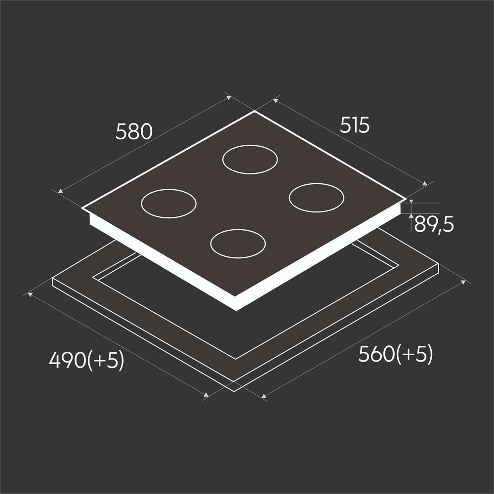 Встраиваемая варочная панель P-MBP oasis 963