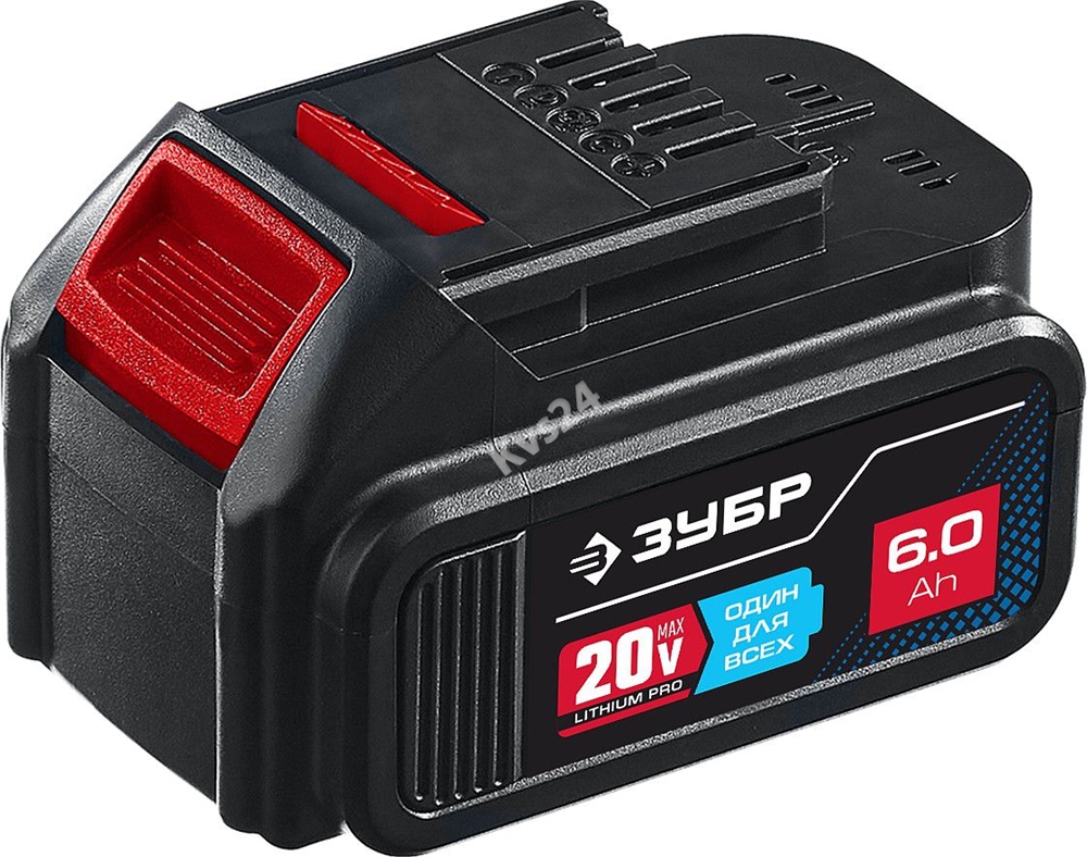 ЗУБР  T7, 20 В, 6.0 А·ч, аккумуляторная батарея, Профессионал (ST7-20-6) ST7-20-6