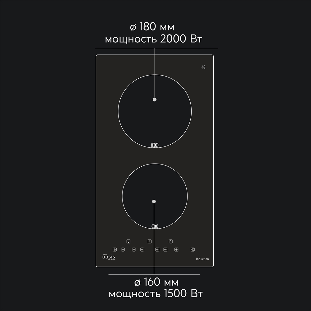 Варочная панель индукционная P-IBD oasis 1121