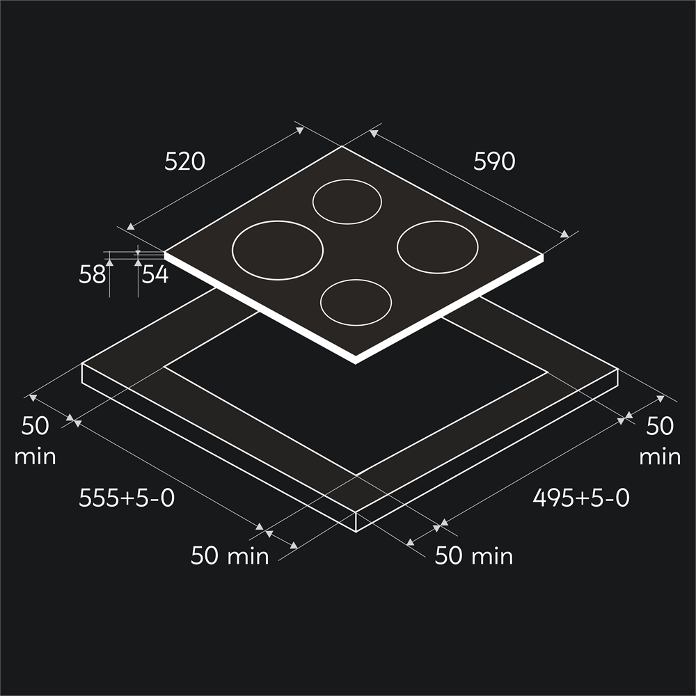 Варочная панель индукционная P-IBS oasis 814