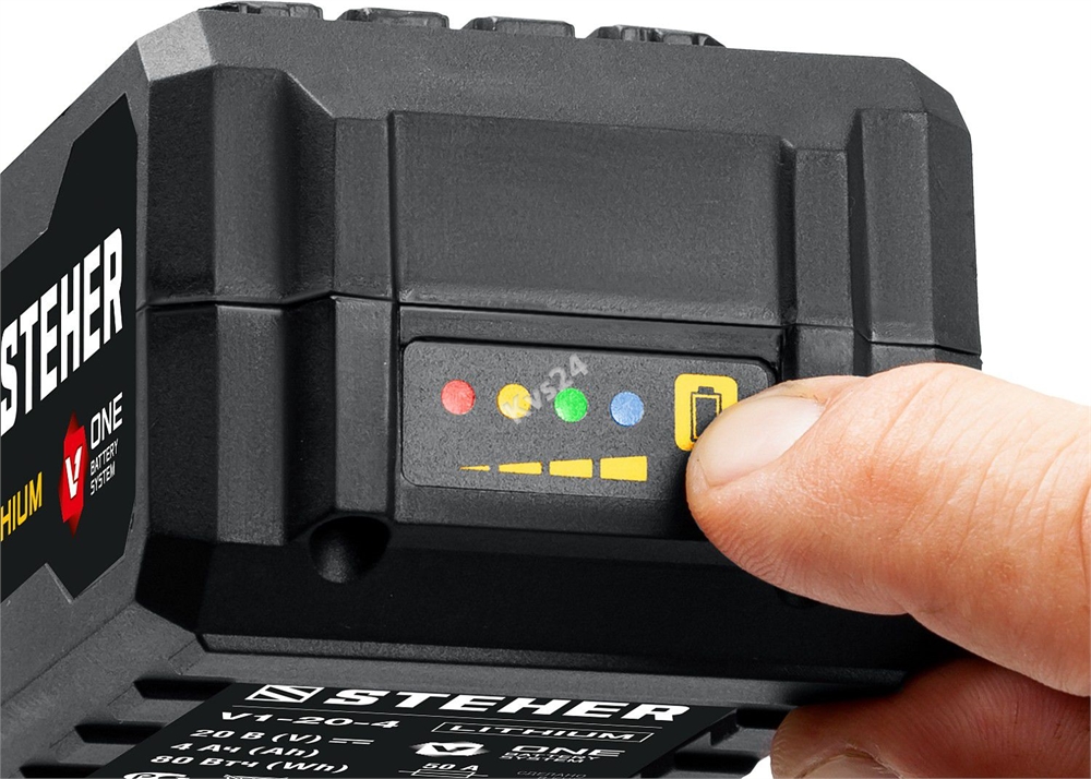 STEHER  V1, 20 В, 4.0 А·ч, аккумуляторная батарея (V1-20-4) V1-20-4