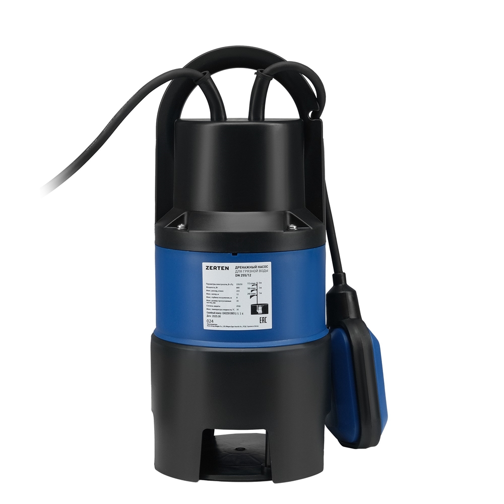 Дренажный насос Zerten DN 255/12 oasis 3189