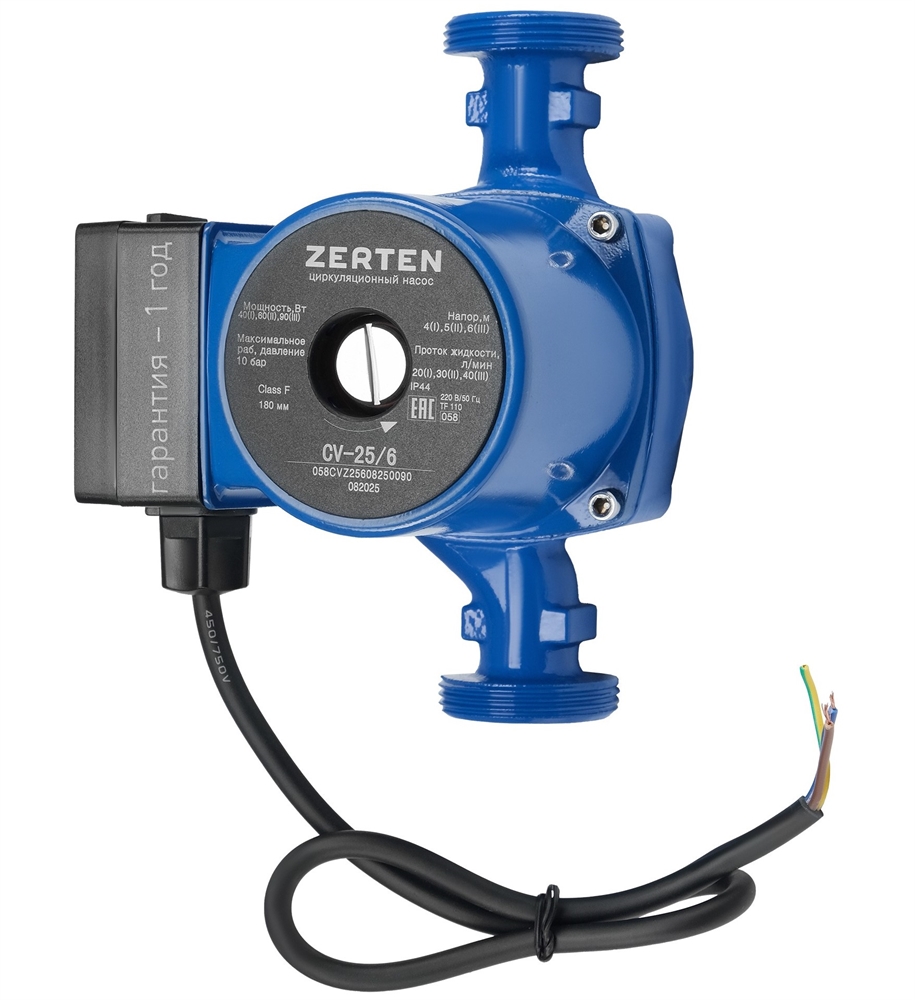 Циркуляционный насос с мокрым ротором Zerten 25 oasis 1963
