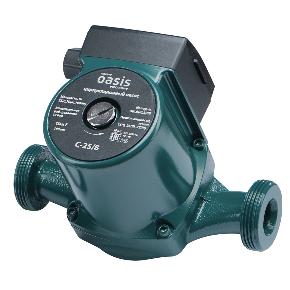 Циркуляционный насос с мокрым ротором C-25/8 oasis 307