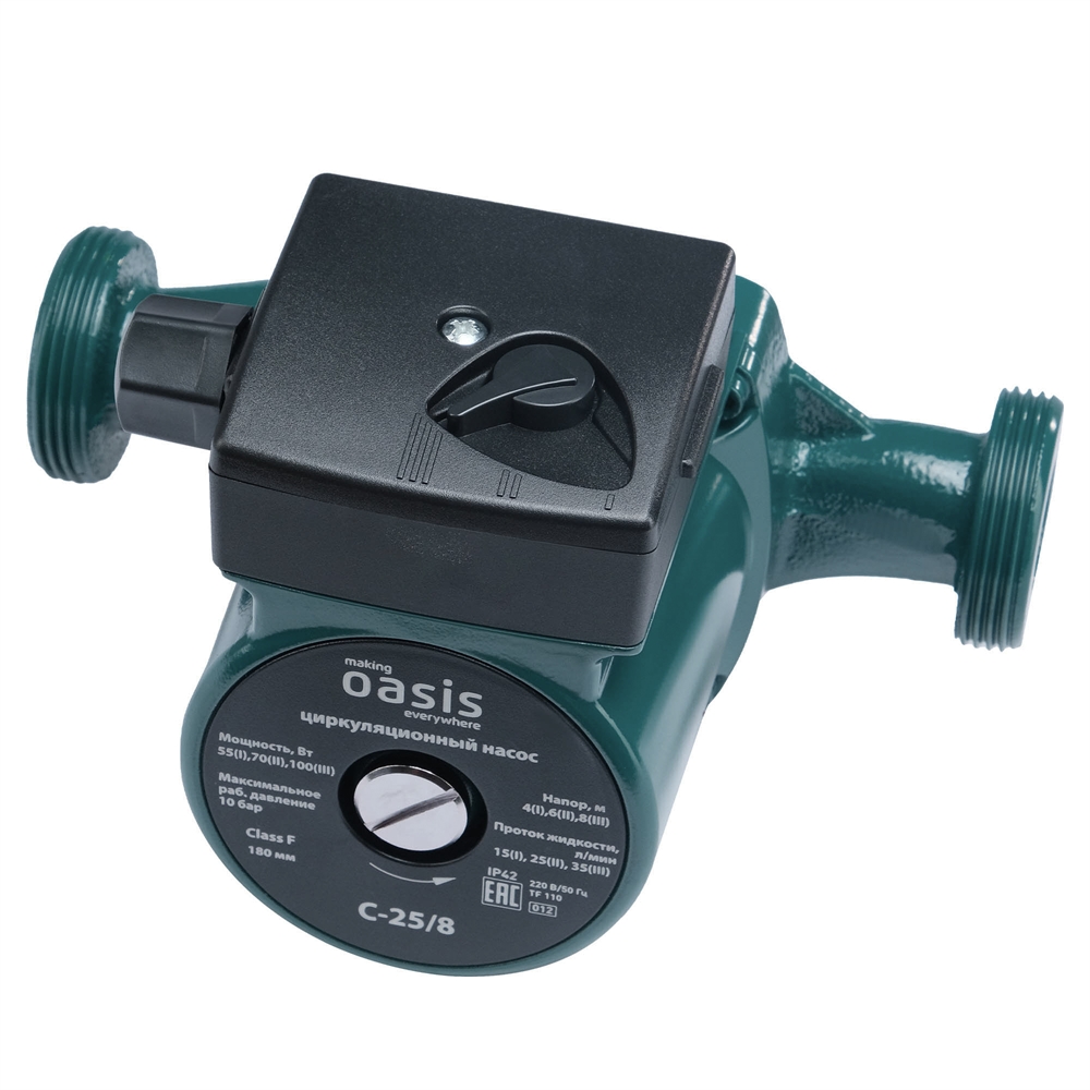 Циркуляционный насос с мокрым ротором C-25/8 oasis 307
