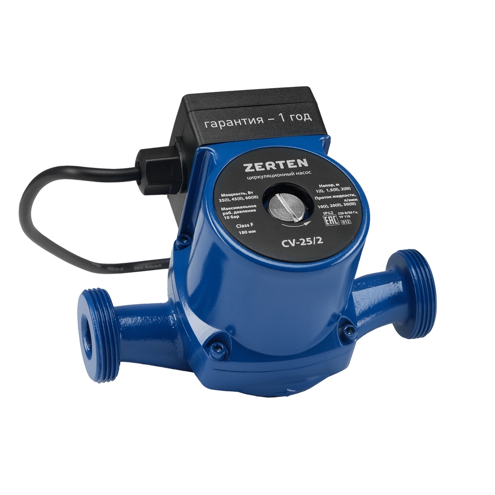 Циркуляционный насос с мокрым ротором Zerten CV-25/2 oasis 3154