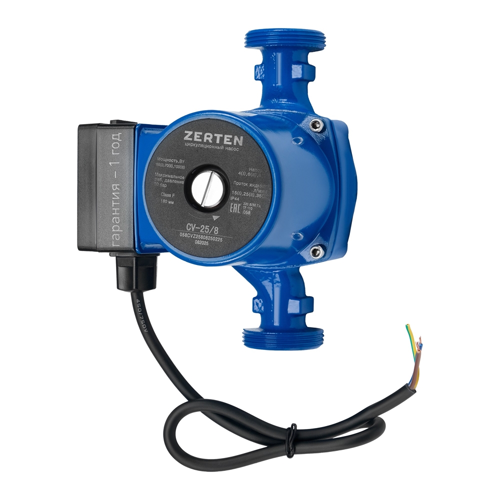 Циркуляционный насос с мокрым ротором Zerten CV-25/8 oasis 3155