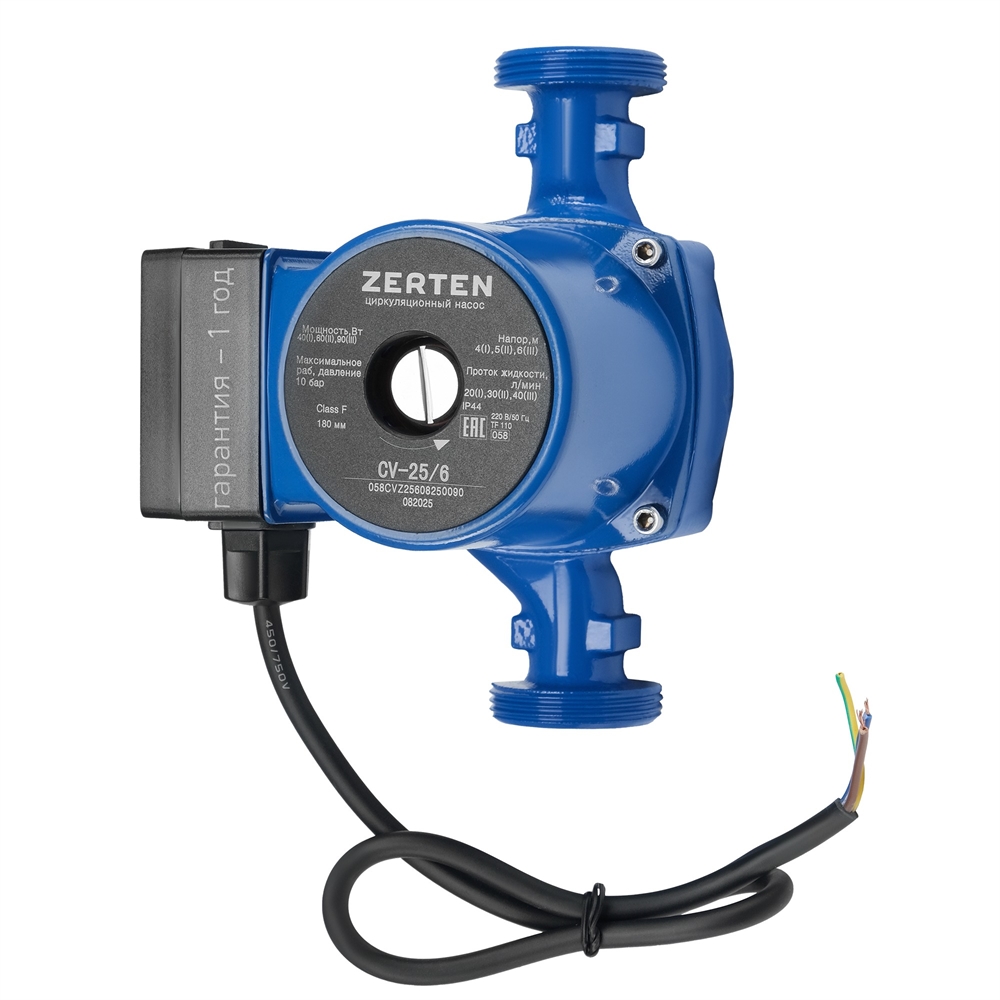 Циркуляционный насос с мокрым ротором Zerten CV-25/6 oasis 3194