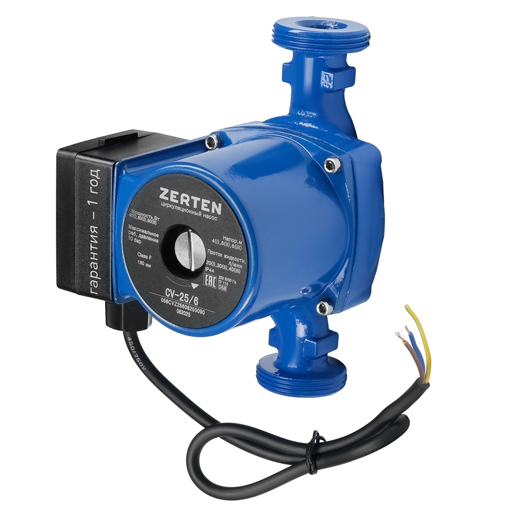 Циркуляционный насос с мокрым ротором Zerten CV-25/6 oasis 3194