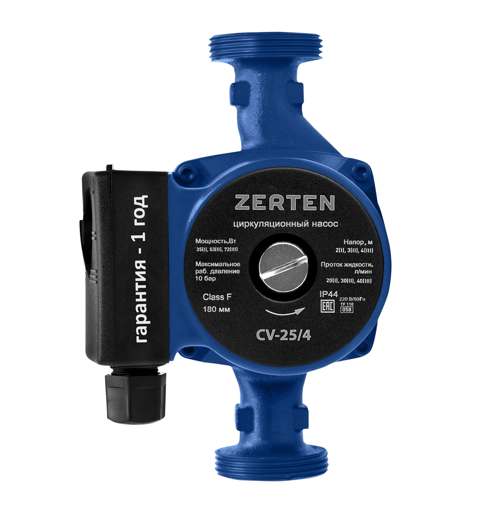 Циркуляционный насос с мокрым ротором Zerten CV-25/4 oasis 3225