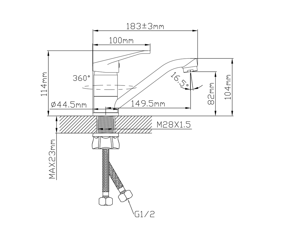 Смеситель L1001MG oasis 2191