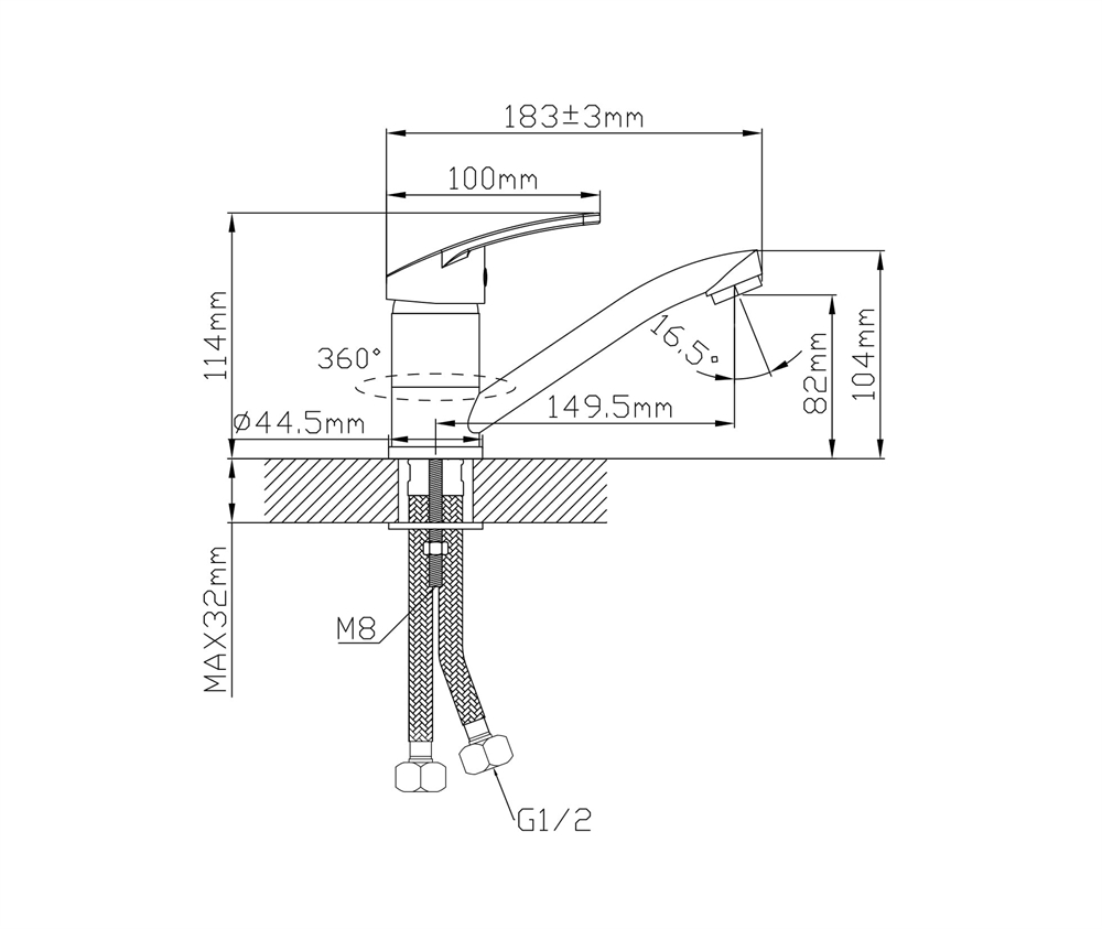 Смеситель L3001MSh oasis 2194