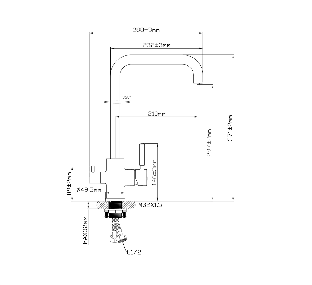Смеситель L1006GF oasis 2212